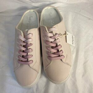 Splendid Lelia leather open back sneakers, Pink, size 9M